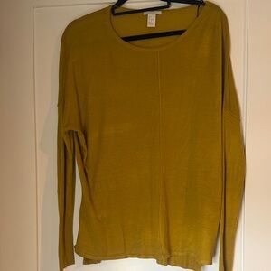 H&M Mustard Long Sleeve Lightweight Sweater